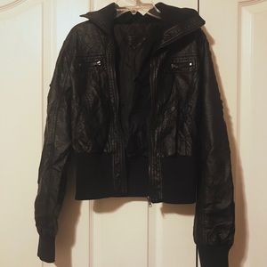 Distressed Leather Jacket